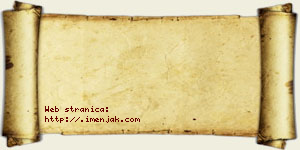 Jana Stojmenović vizit kartica